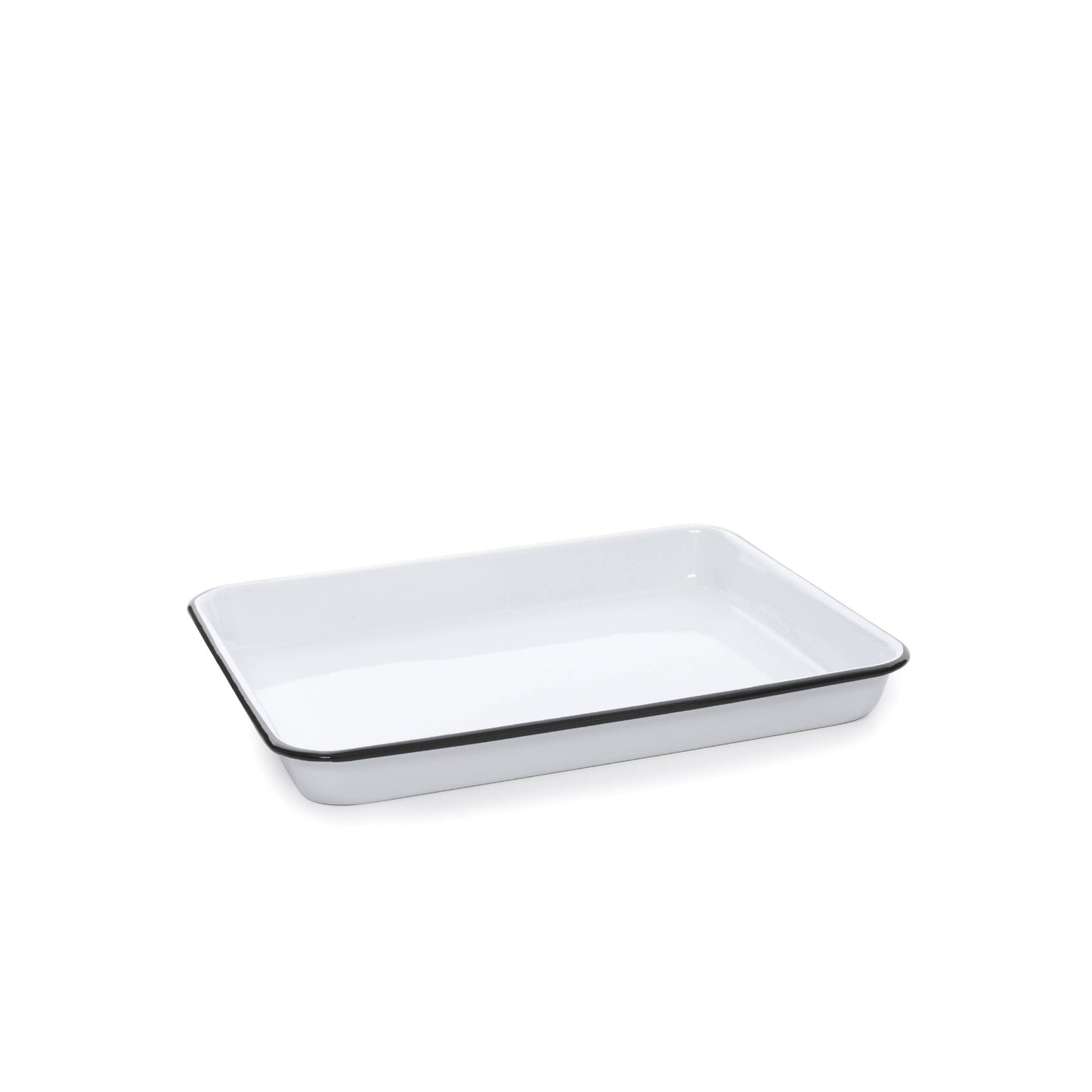 Crow Canyon Home Vintage Enamelware Small Rectangle Tray