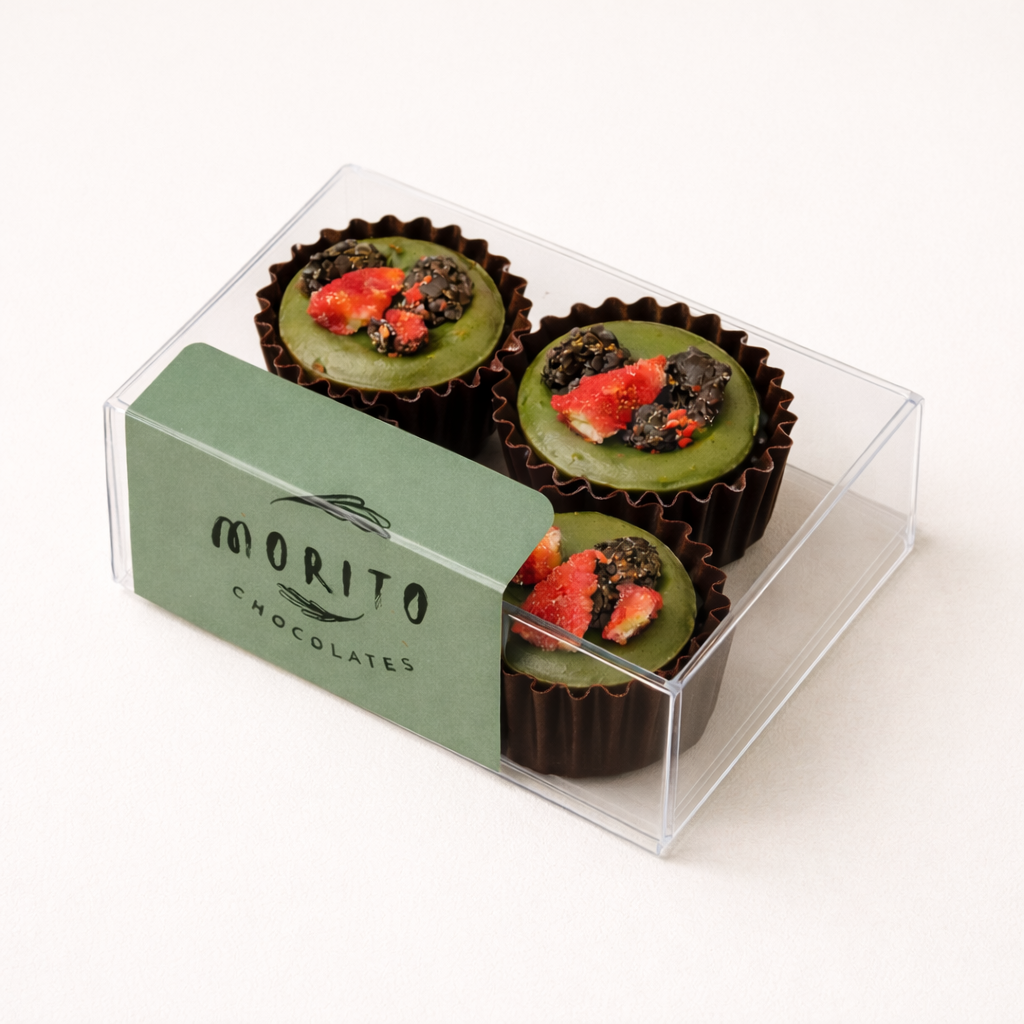 Morito Chocolates - Matcha Strawberry - Mini Cups