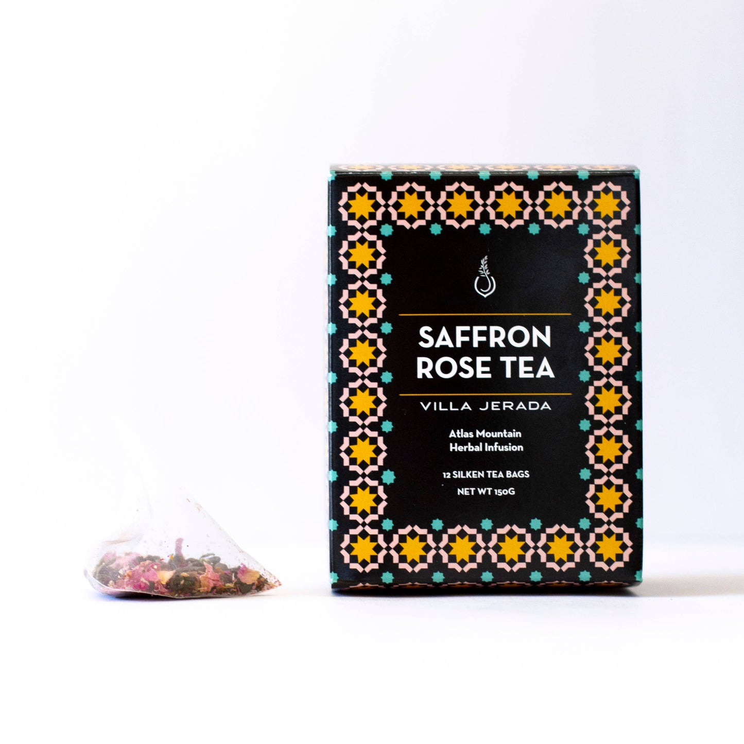 Villa Jerada Saffron Rose Green Tea, 12 tea bags