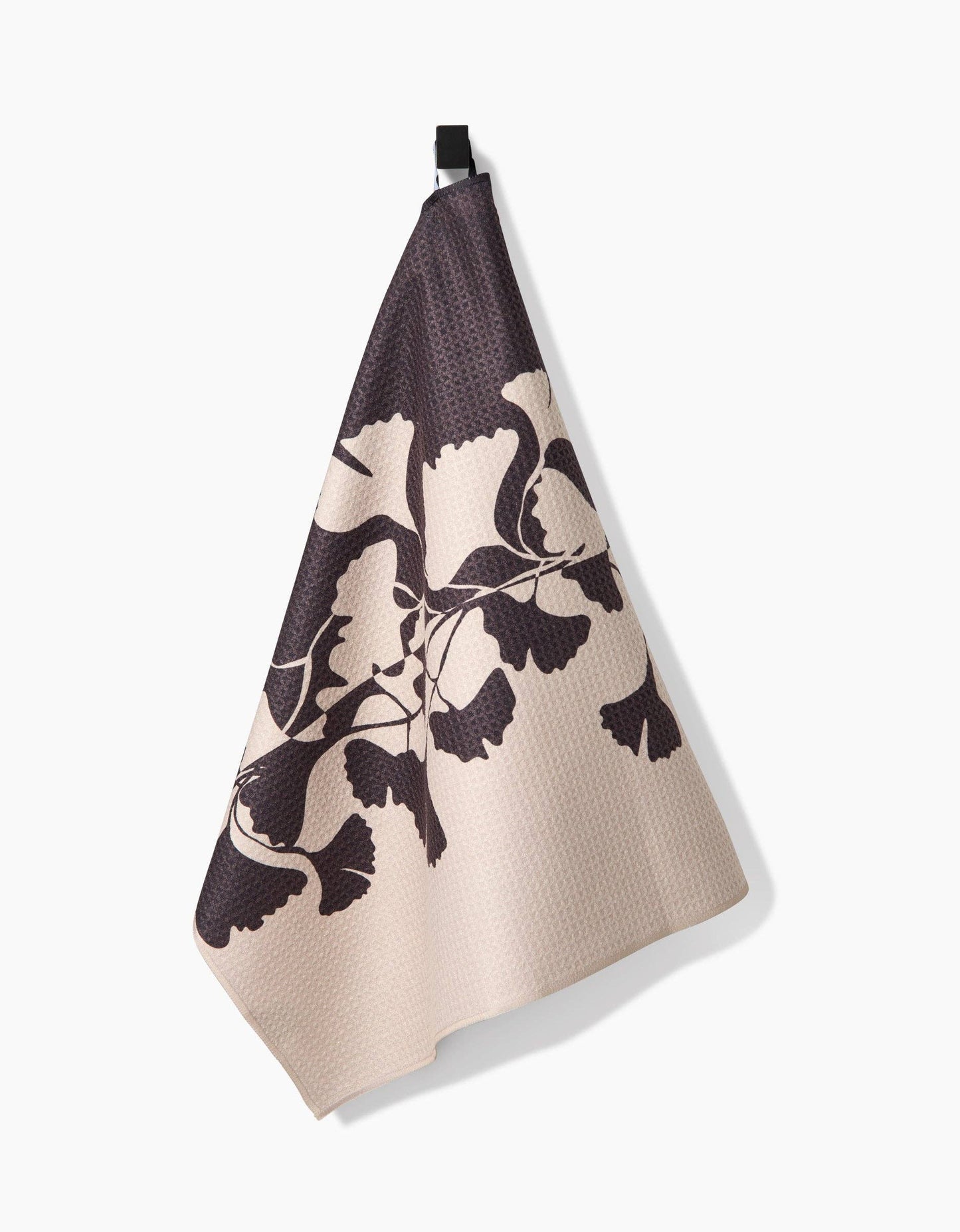 Geometry - Midnight Ginkgo Tea Towel