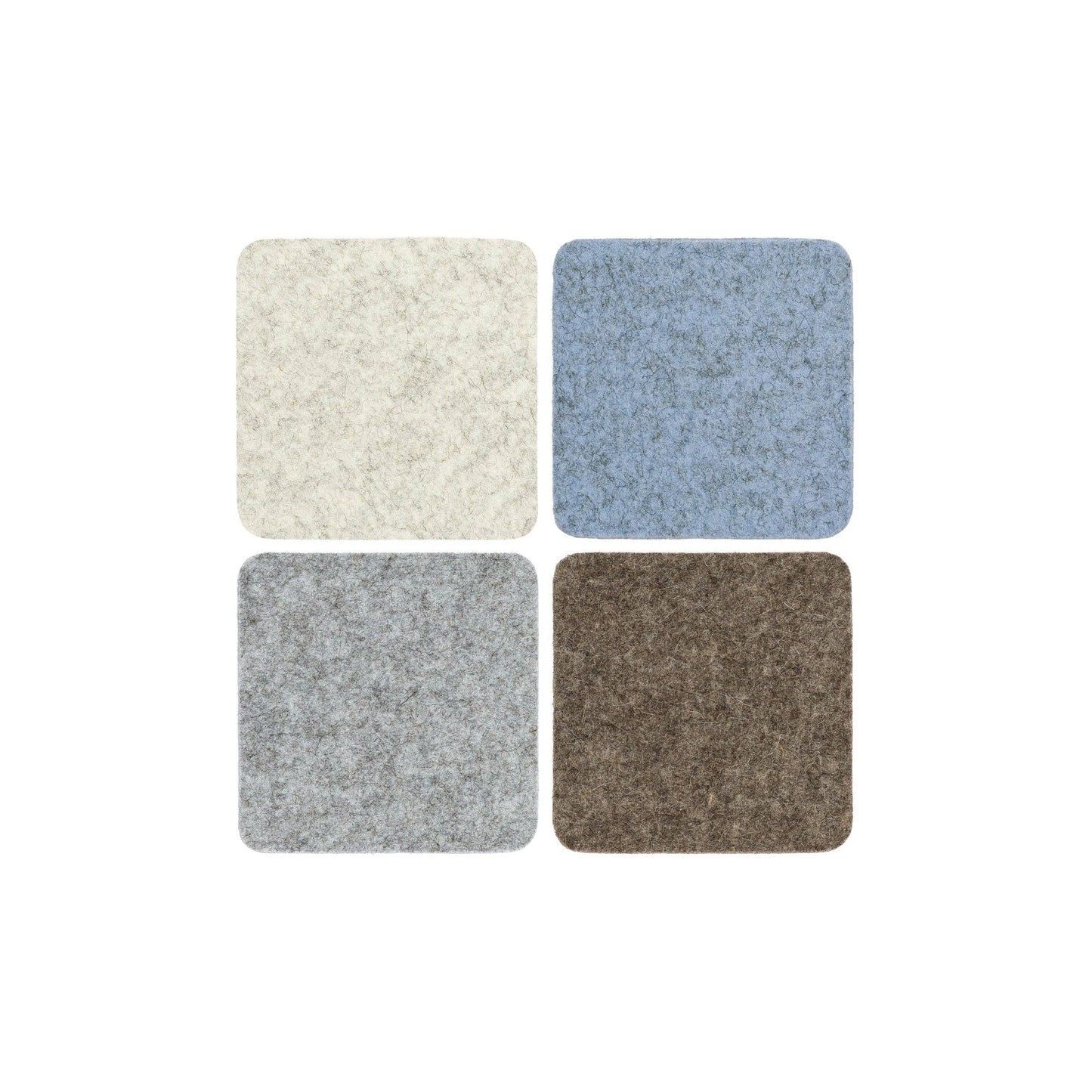 Graf Lantz - Bierfilzl Merino Wool Felt Square Coaster Multi 4 Pack
