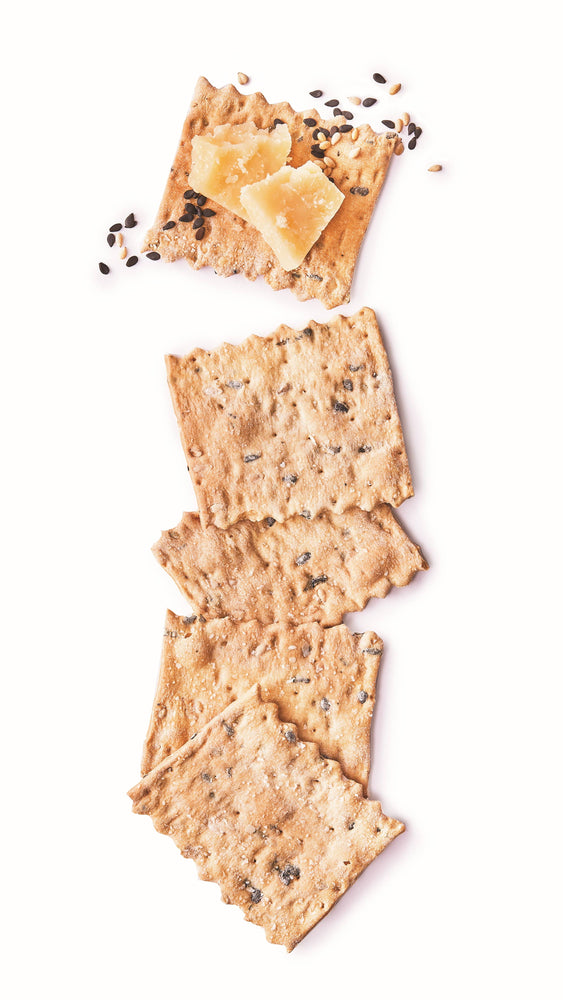 Rustic Bakery Black & White Sesame Sourdough Flatbread Bites