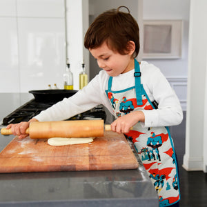 Urban Infant - Little Helper Kids Apron, Washable Cotton/Poly - Dinosaurs