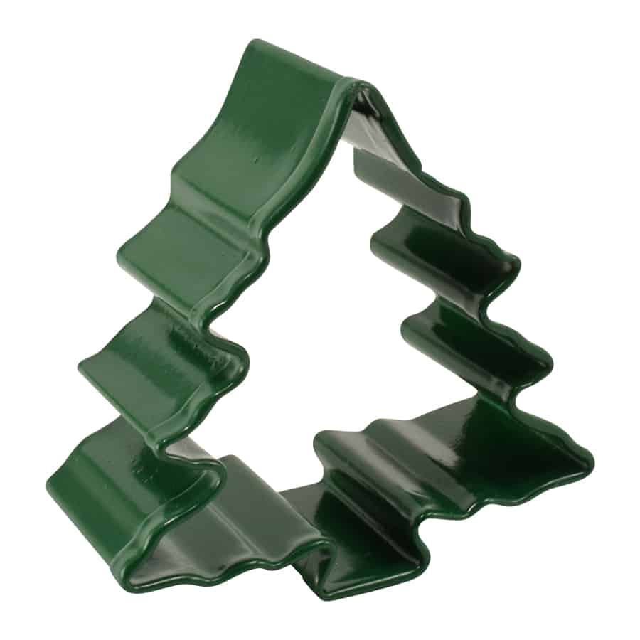 Mini Christmas Tree w/Snow Cookie Cutter Green - 1.5”