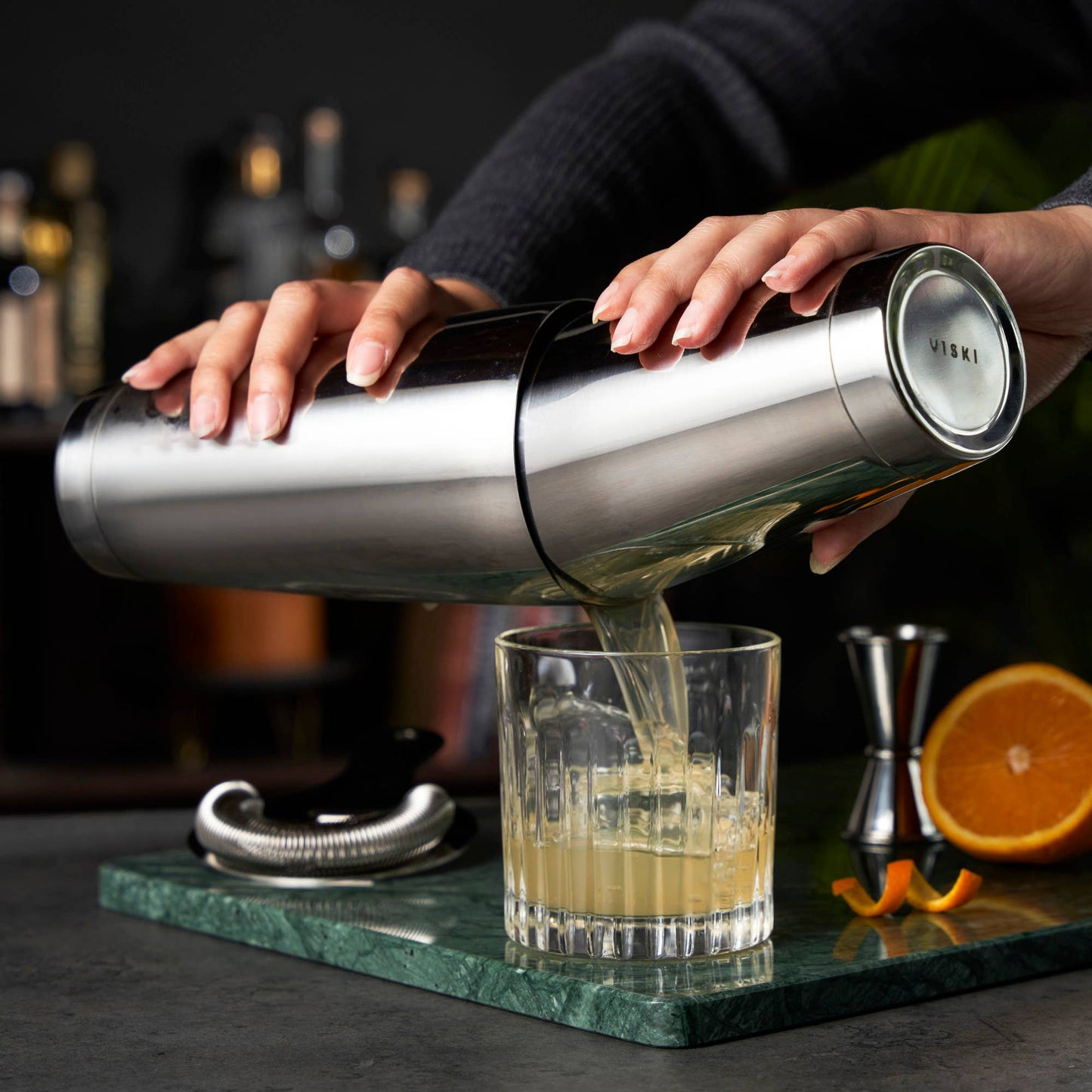 Harrison Stainless Steel Cocktail Shake, Set of 2