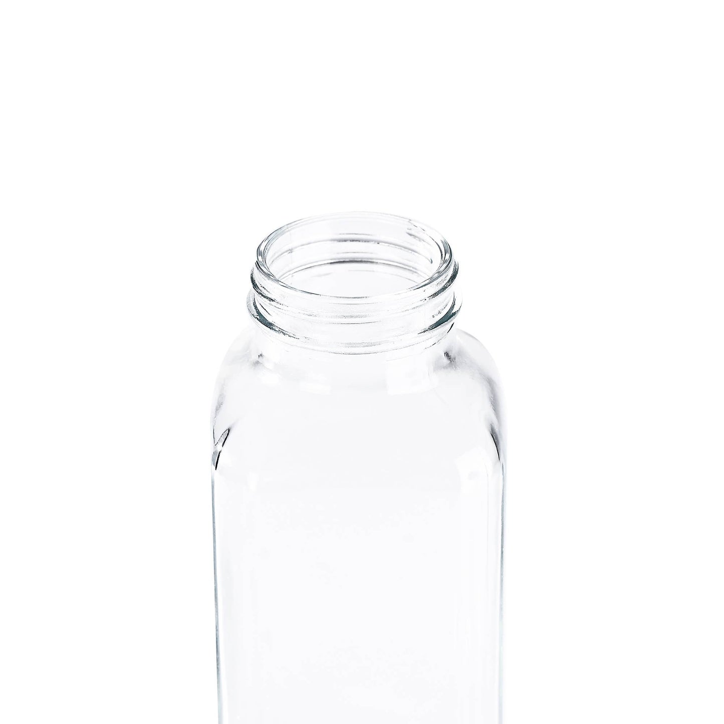 Fox Run Square Glass Milk Bottle, 16.9 oz