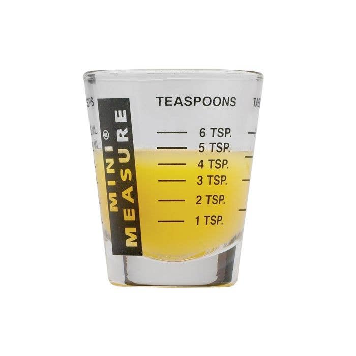 Mini Measure Shot Glass, Black