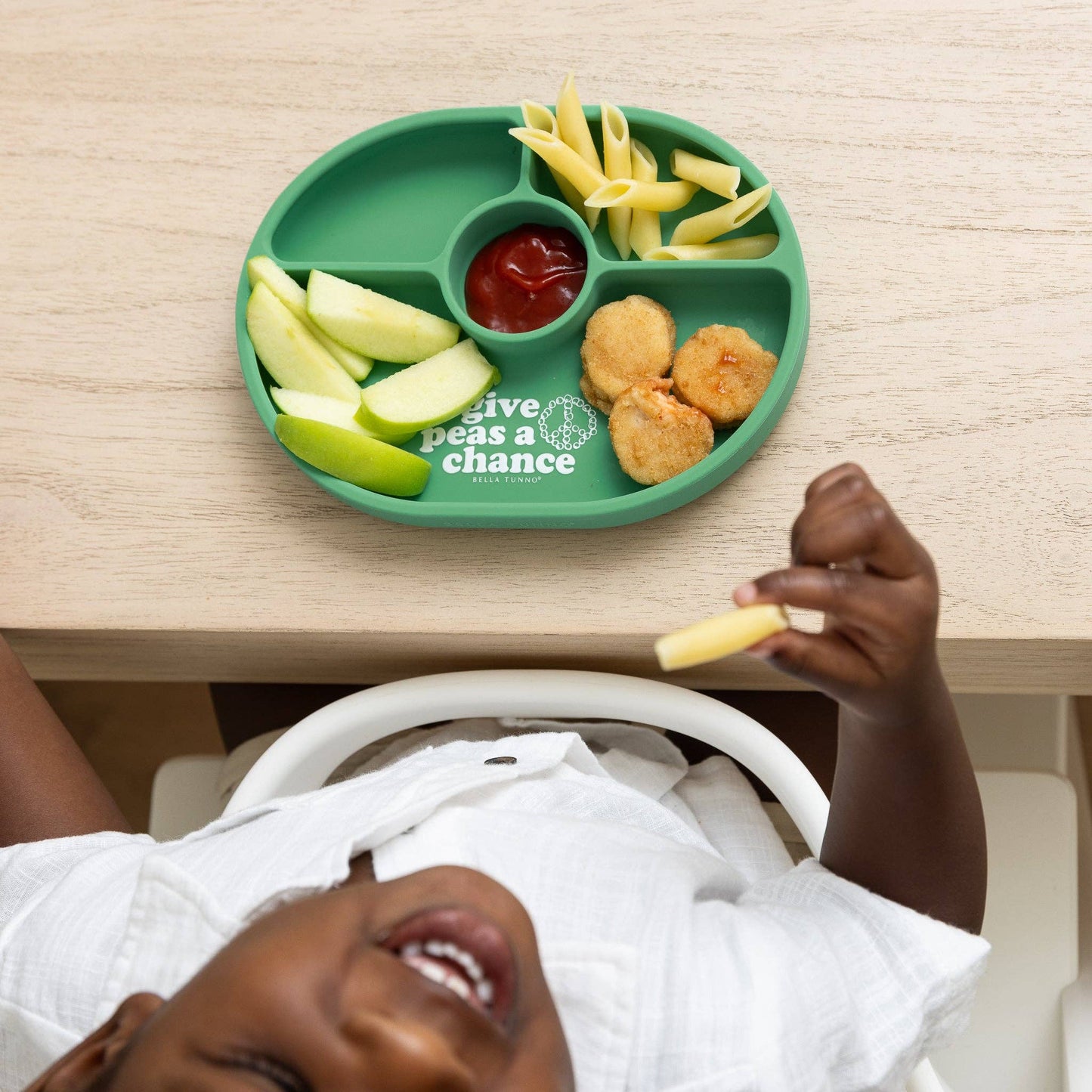 Bella Tunno Give Peas a Chance Wonder Plate