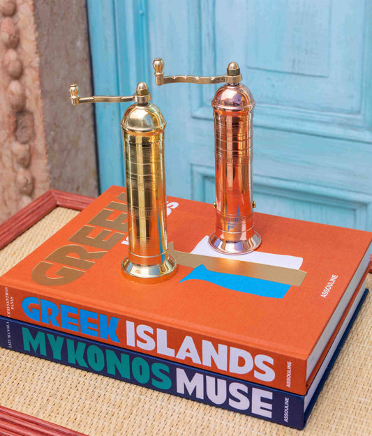 The Original Brass Greek Salt Mill, 8”