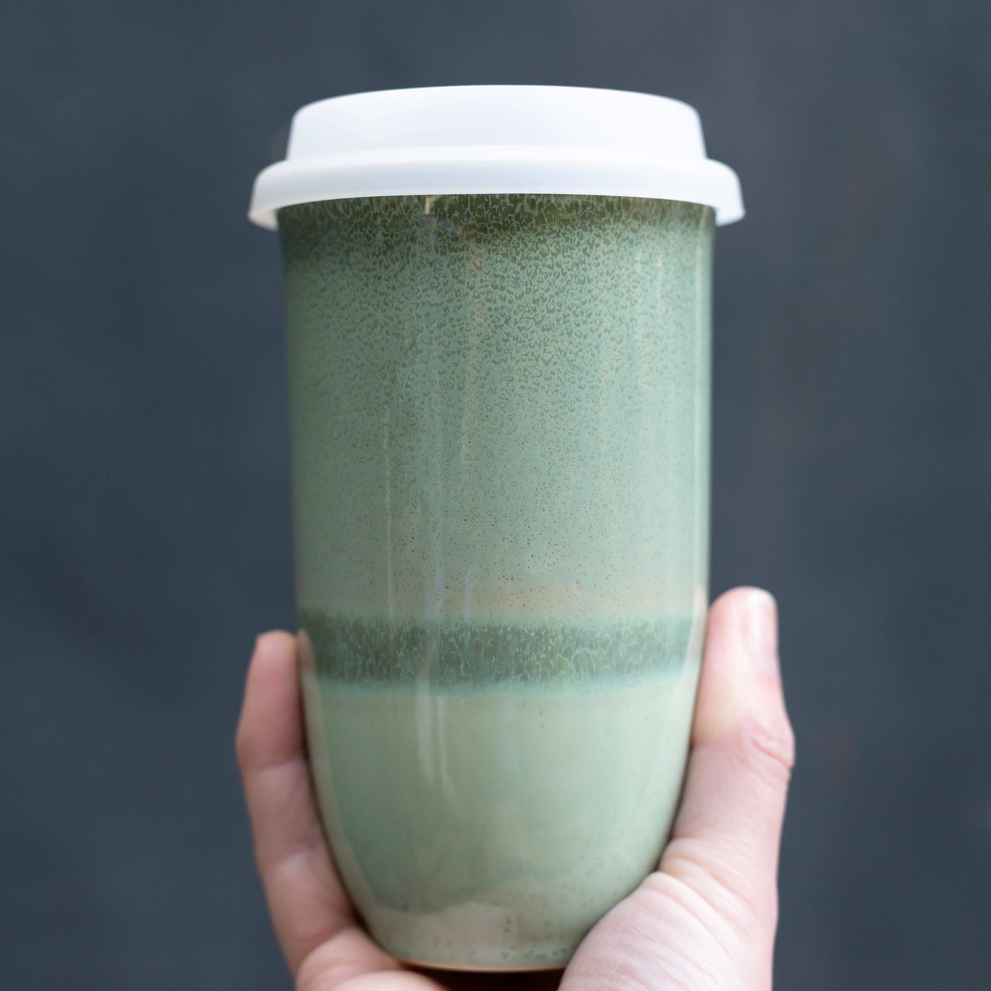 Nova Ceramics Emerald Ceramic Travel Mug, 16oz