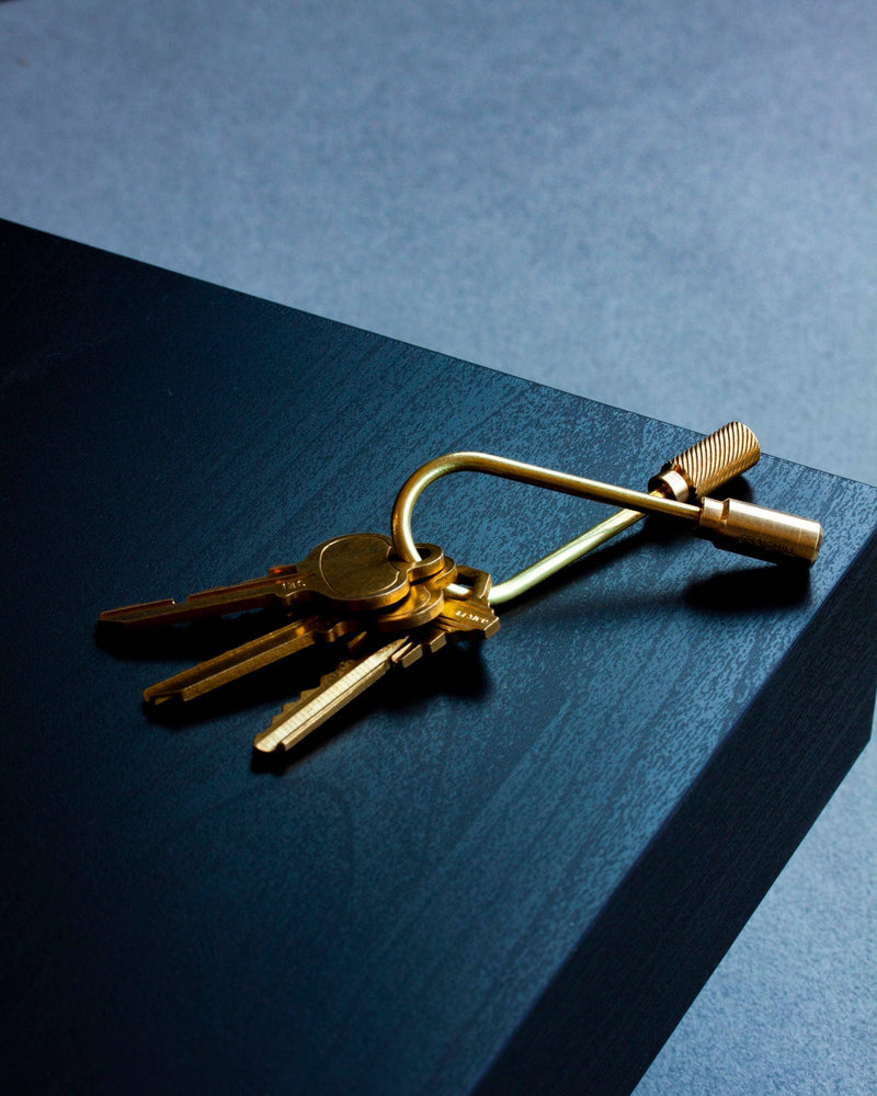 Craighill - Closed Helix Keyring: Brass