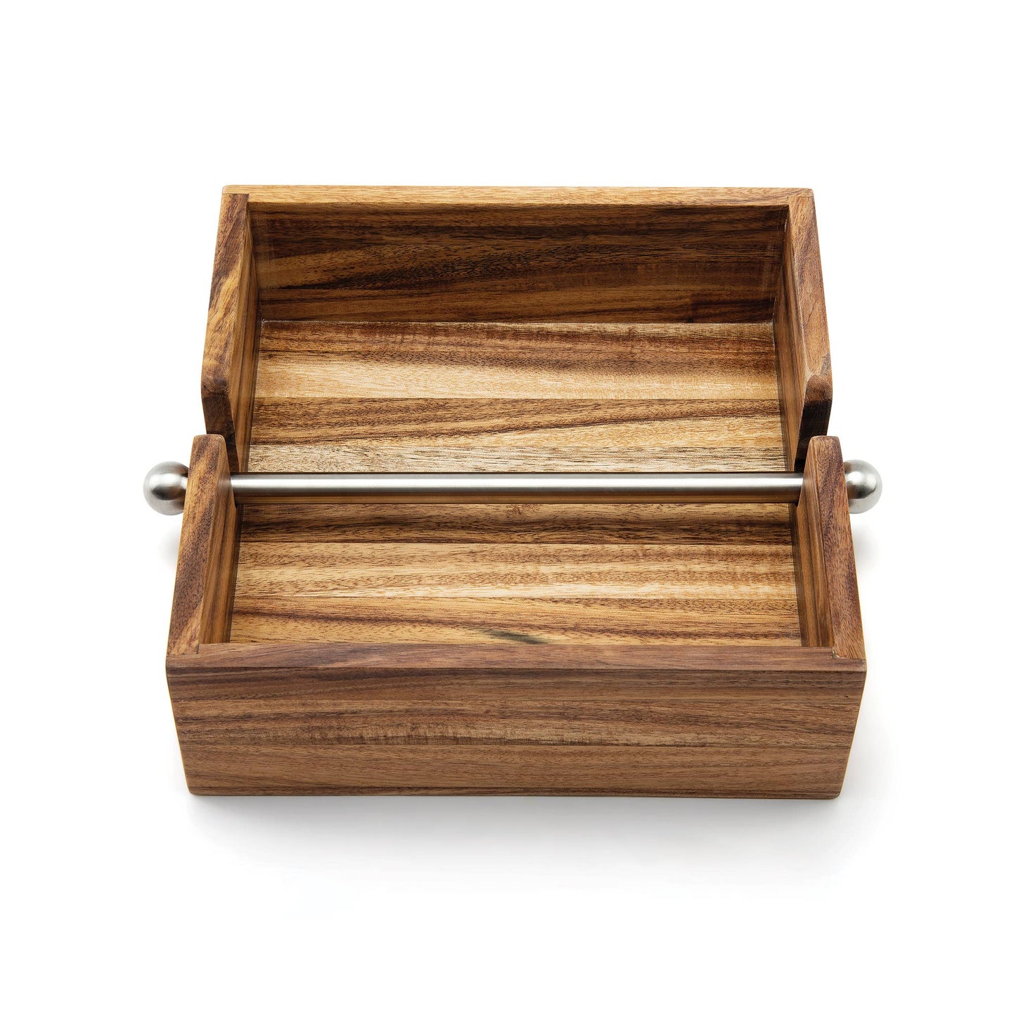Gourmet Acacia Wood Napkin Holder, 7" x 7"