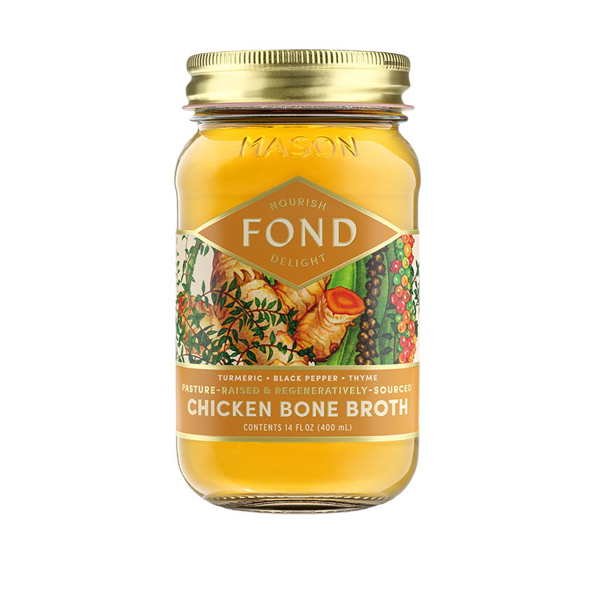 Fond Turmeric & Pepper Pasture-Raised Chicken Bone Broth, 14oz