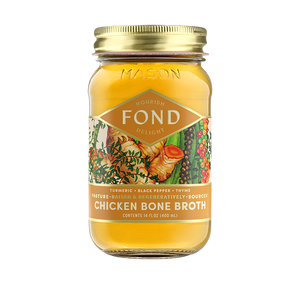 Fond Bone Broth - Turmeric & Pepper Pasture-Raised Chicken Bone Broth 14oz