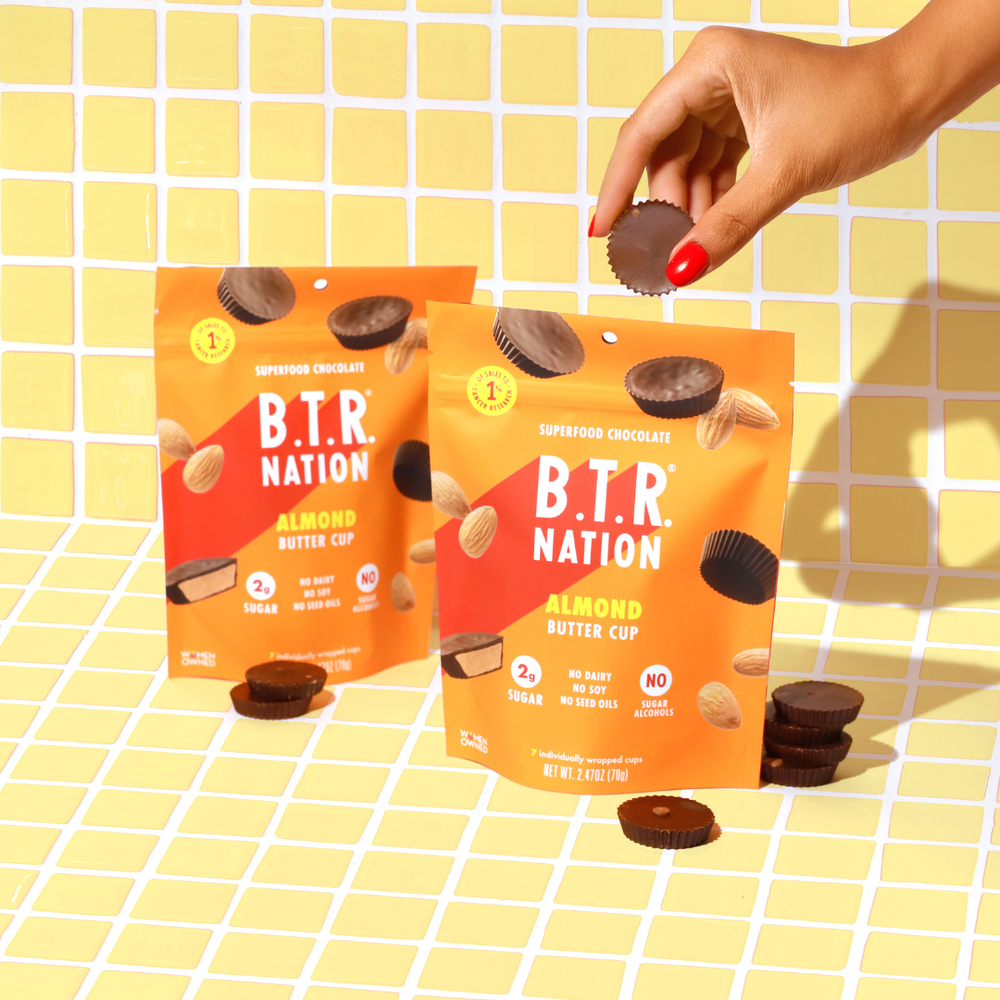 B.T.R. Bar Dark Chocolate Almond Butter Cups