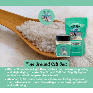 Celt Salt By Nature's Pantry - Celtic Sea Salt, Fine Ground - 1lb (16oz) Resealable Bag