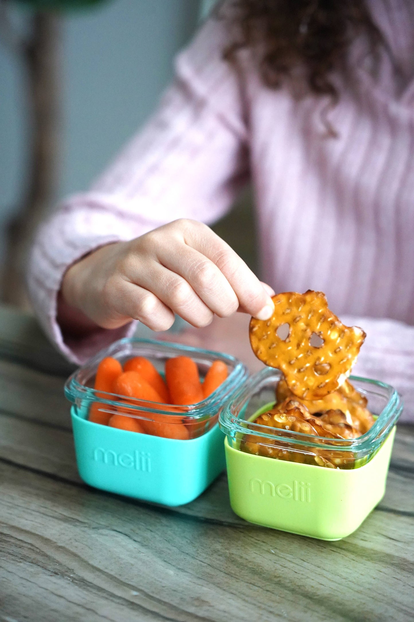 melii Glass Food Storage Containers with Silicone Sleeve