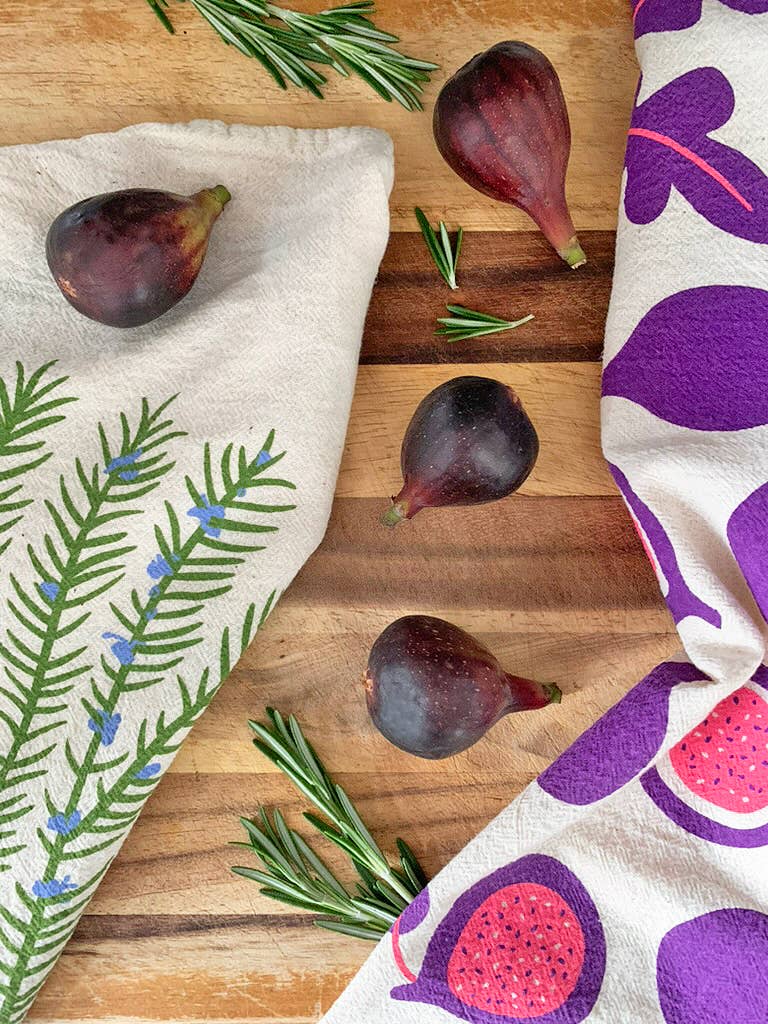 The Neighborgoods Rosemary & Fig Tea Towel, Set of 2