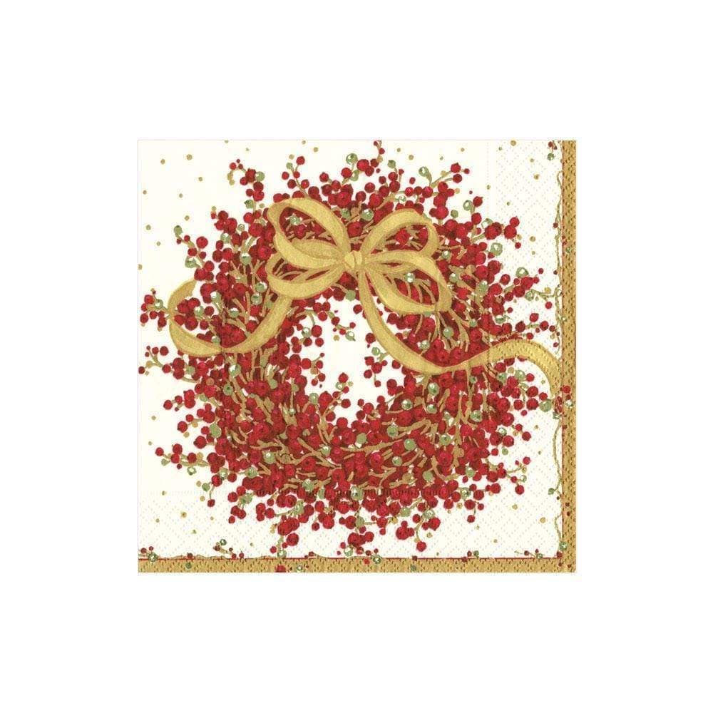 Caspari Pepperberry Cocktail Napkins, Set of 20