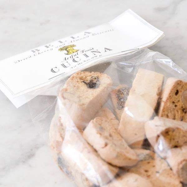 Bella Cucina - Dried Cherry & Almond Biscotti Bag - 6oz