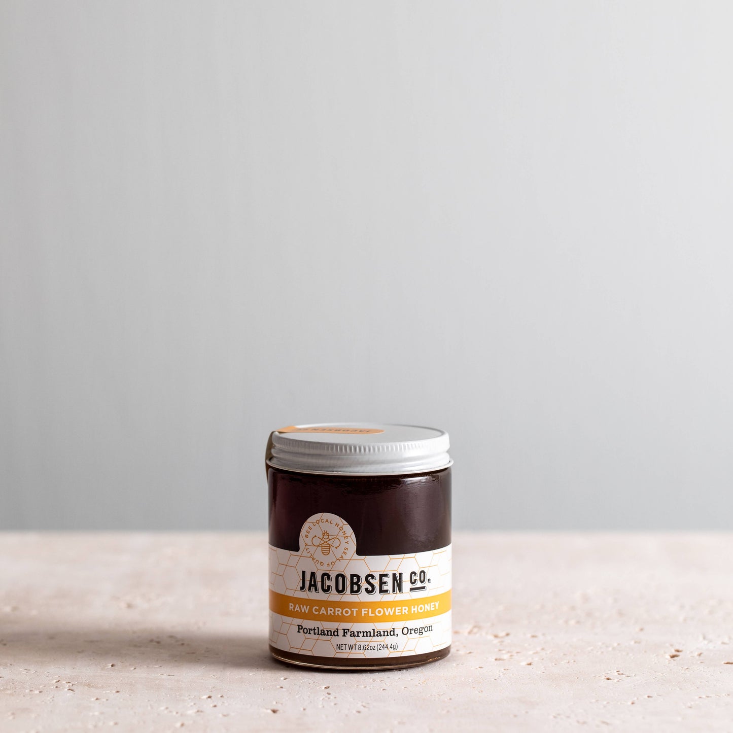 Jacobsen Salt Raw Carrot Flower Honey, Single Origin Honey