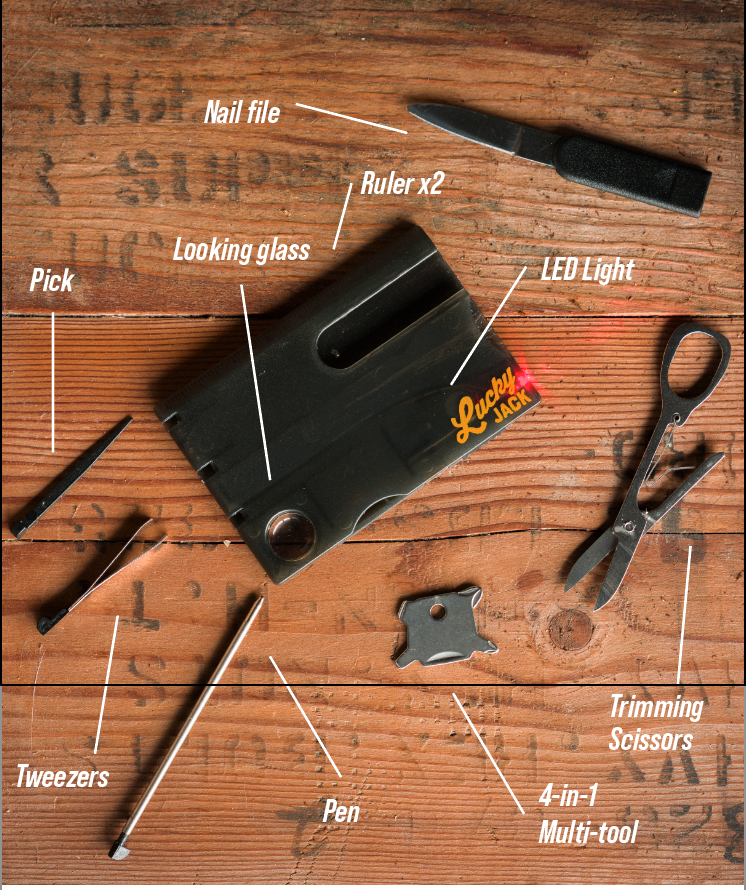Lucky Jack Mini Wallet Tools