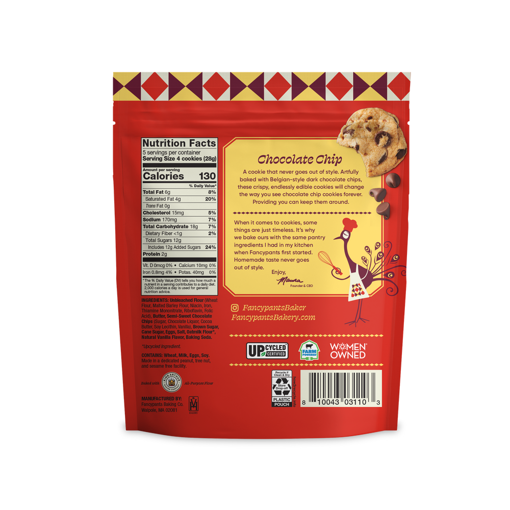 Fancypants Baking Chocolate Chip Cookies, 5oz