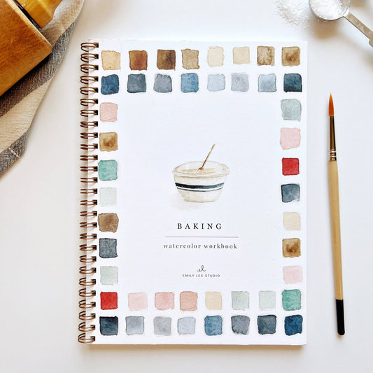 emily lex studio Baking Watercolor Workbook