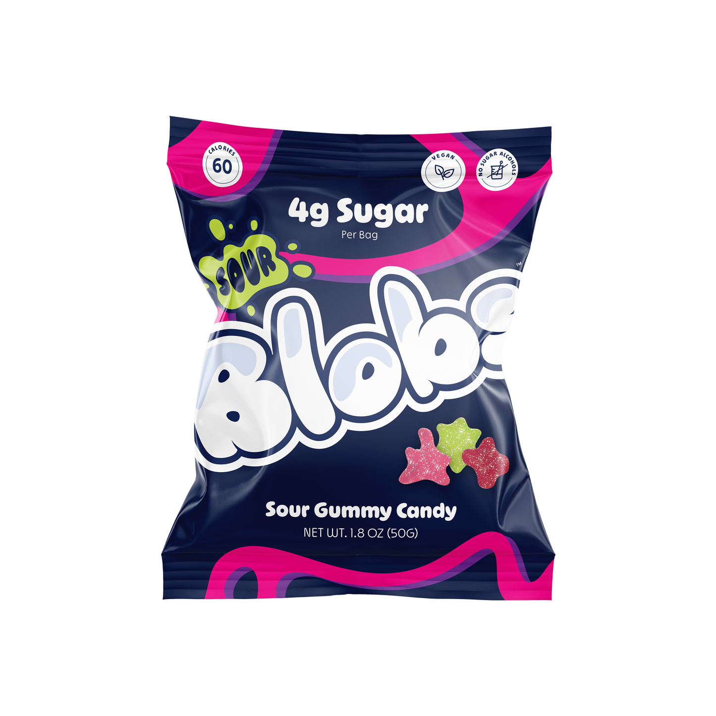 Blobs Low Sugar Mixed Sour Gummy Candy