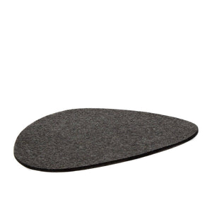 Graf Lantz - Large Stone Merino Wool Felt Trivet: Charcoal