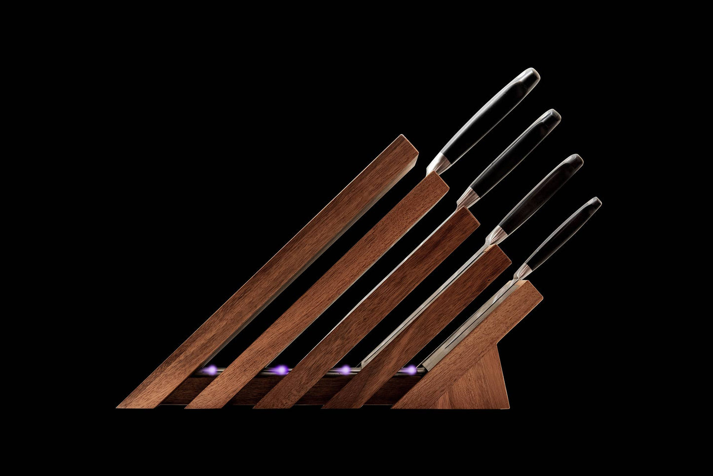 Messermeister Next Level Magnetic Block With UV Light / Acacia