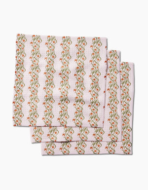 Geometry - Floral Fall Stripe Dishcloth Set