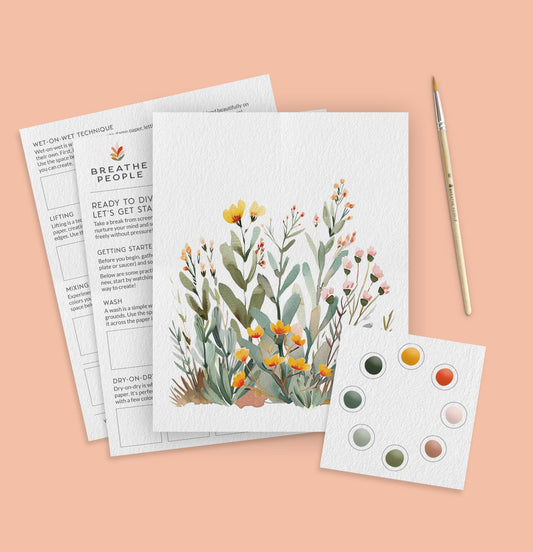 Breathe People All-In-One Watercolor Paint Set - Desert Bloom