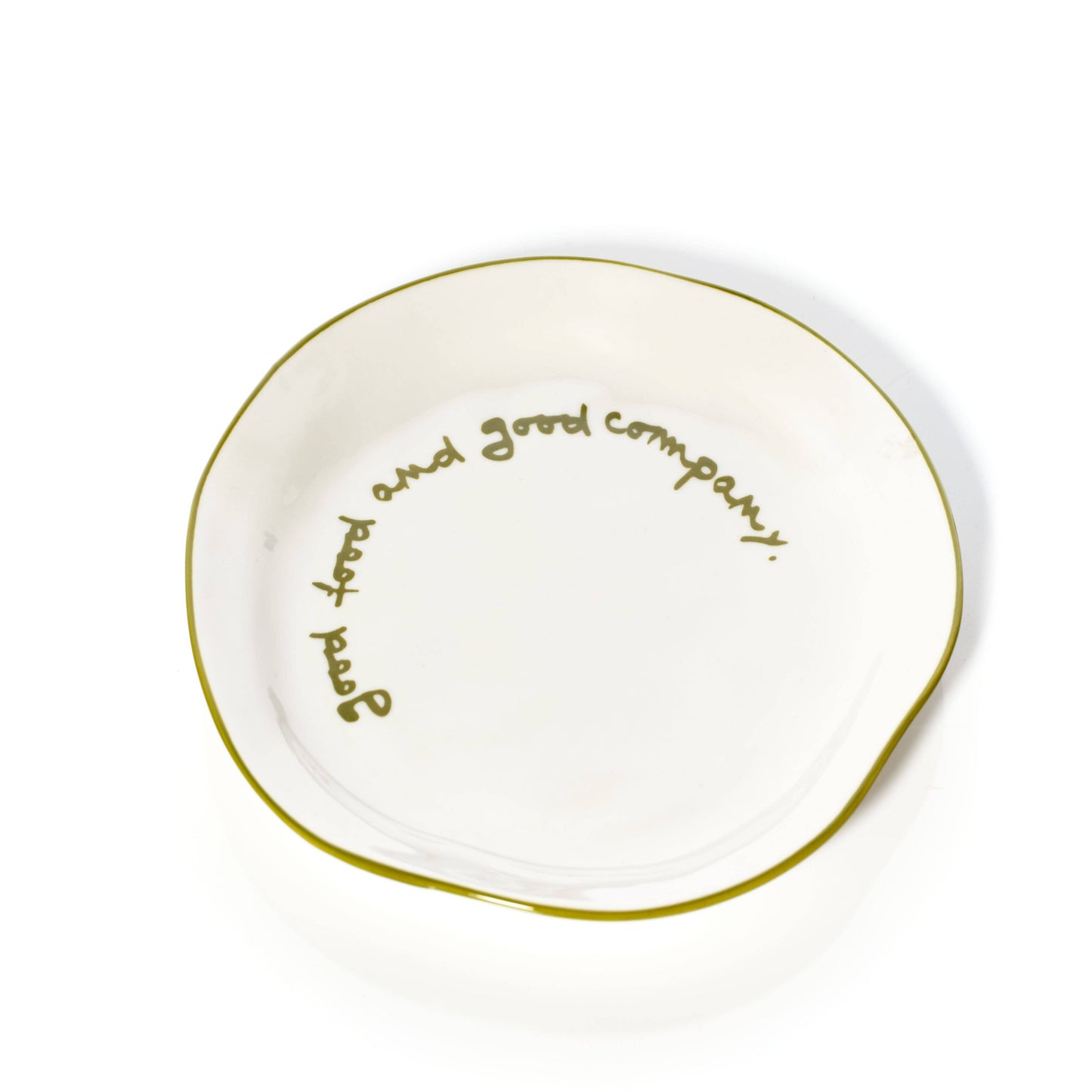 MÆGEN Statement Plate - 'good food and good company.'