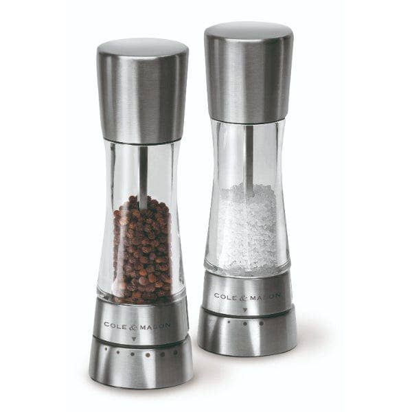 Cole & Mason Derwent Salt & Pepper Mill Set, Stainless Steel