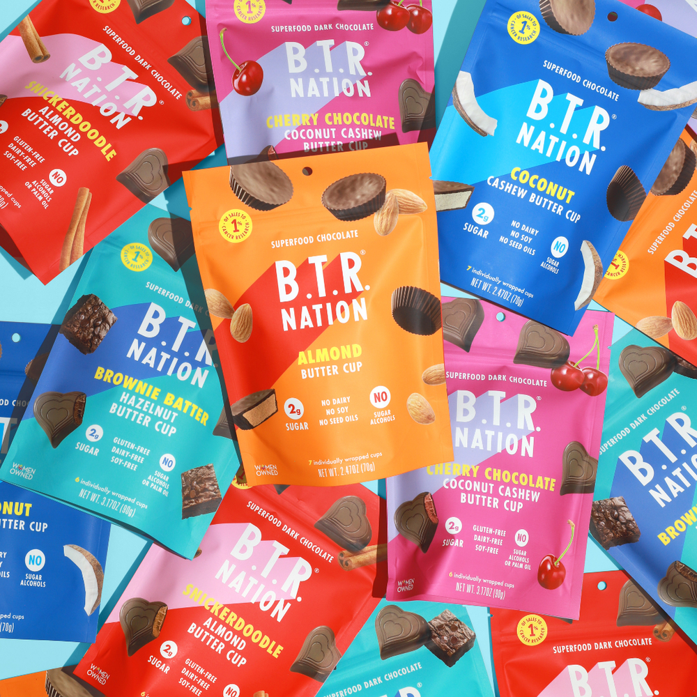 B.T.R. Bar Dark Chocolate Almond Butter Cups
