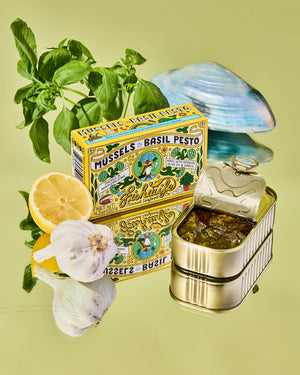 Fishwife Mussels in Basil Pesto