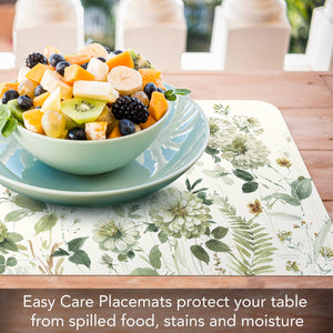 Green Fields Reversible Easy Care Flexible Plastic Placemat