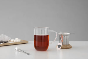 Viva Minima™ Balance Glass Mug & Wood Lid w/ Infuser