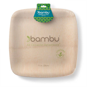 bambu® Disposable Bamboo Square Plates, 7"