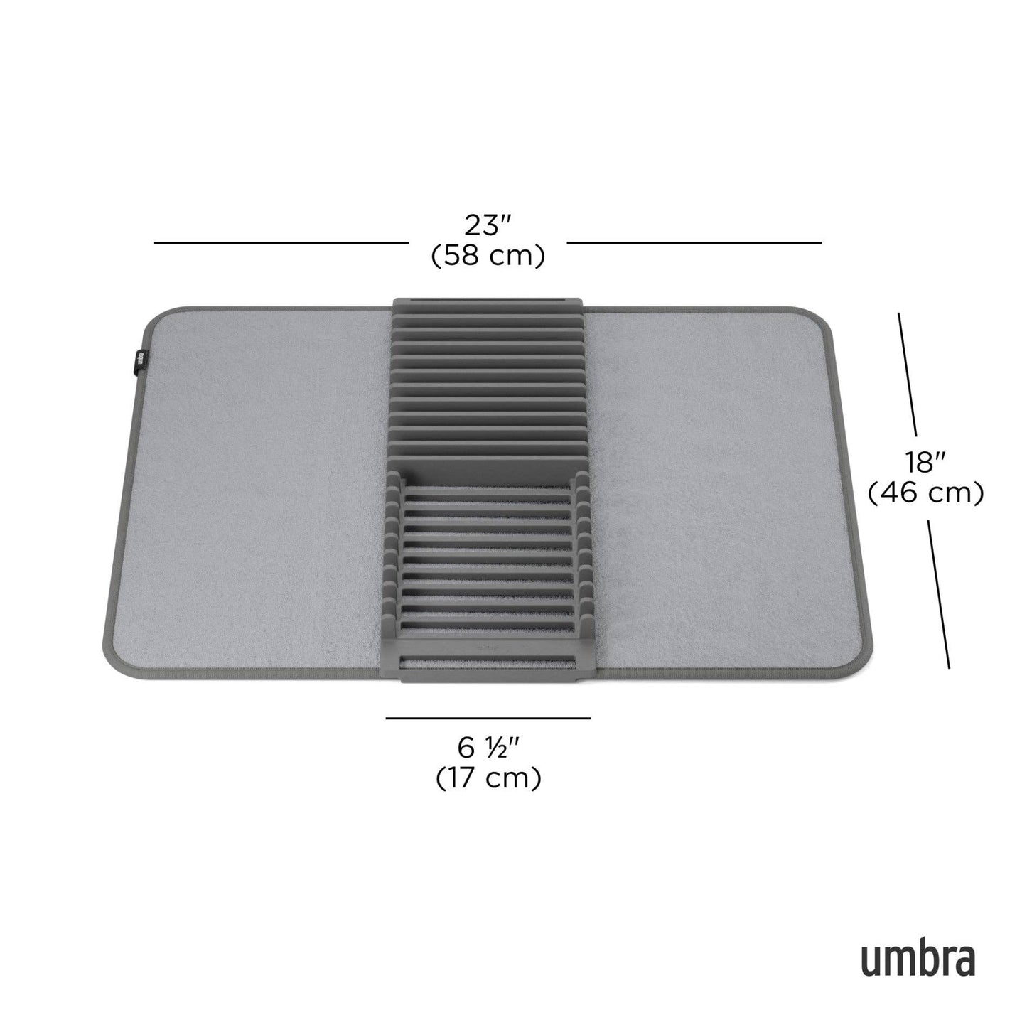 UDry Dish Rack with Drying Mat