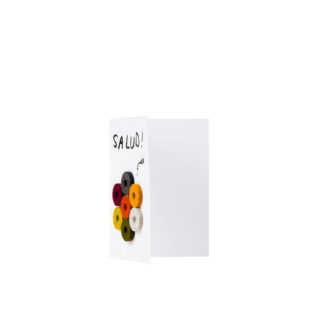 Graf Lantz - Wine-Ote's Merino Wool Felt Wine Markers: Salud Card