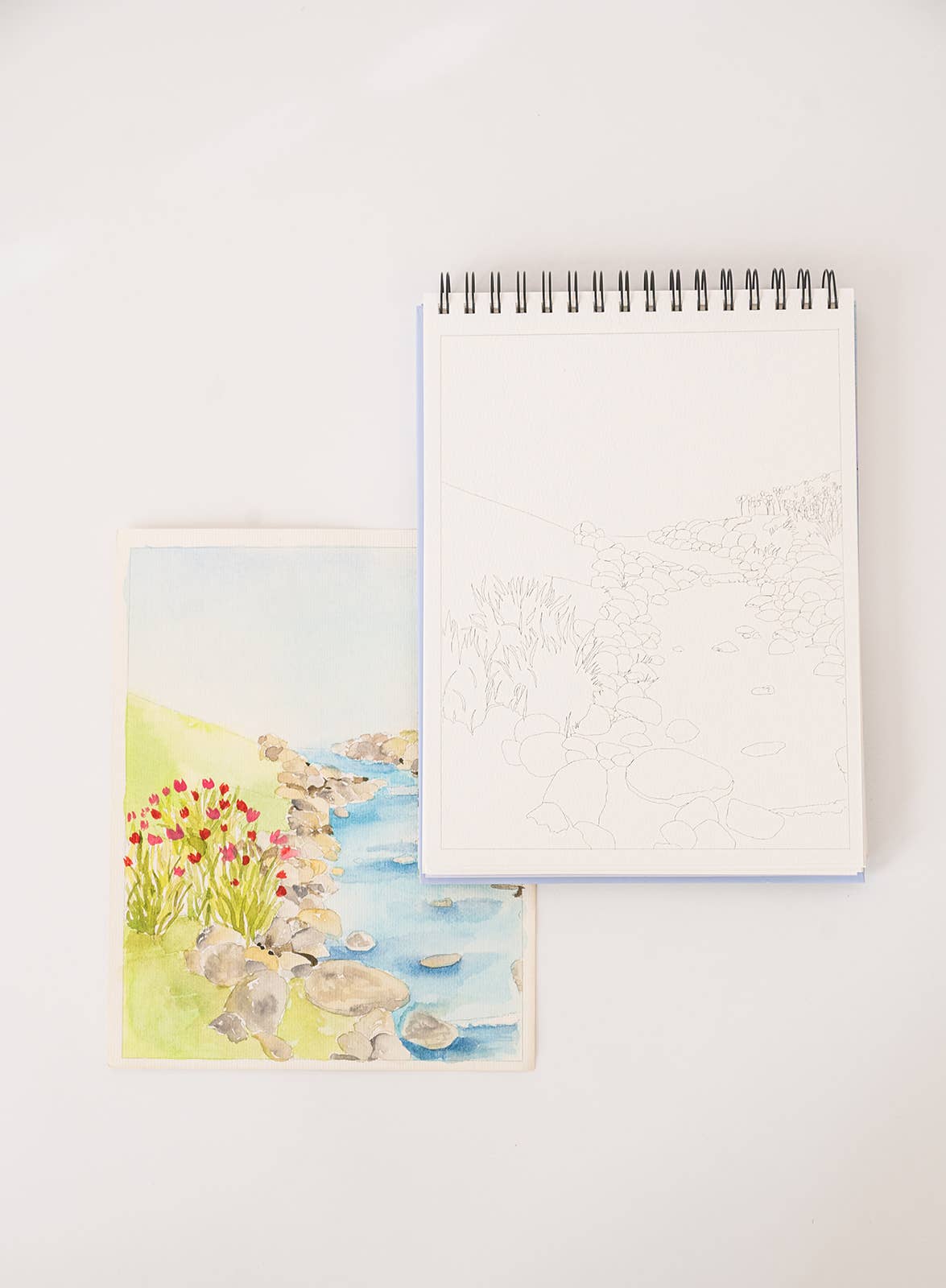 Bailey Rae Studio Landscape Watercoloring Book