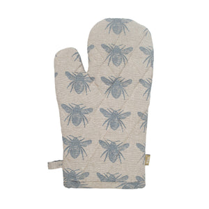 Raine & Humble - Bees Oven Glove Blue Haze