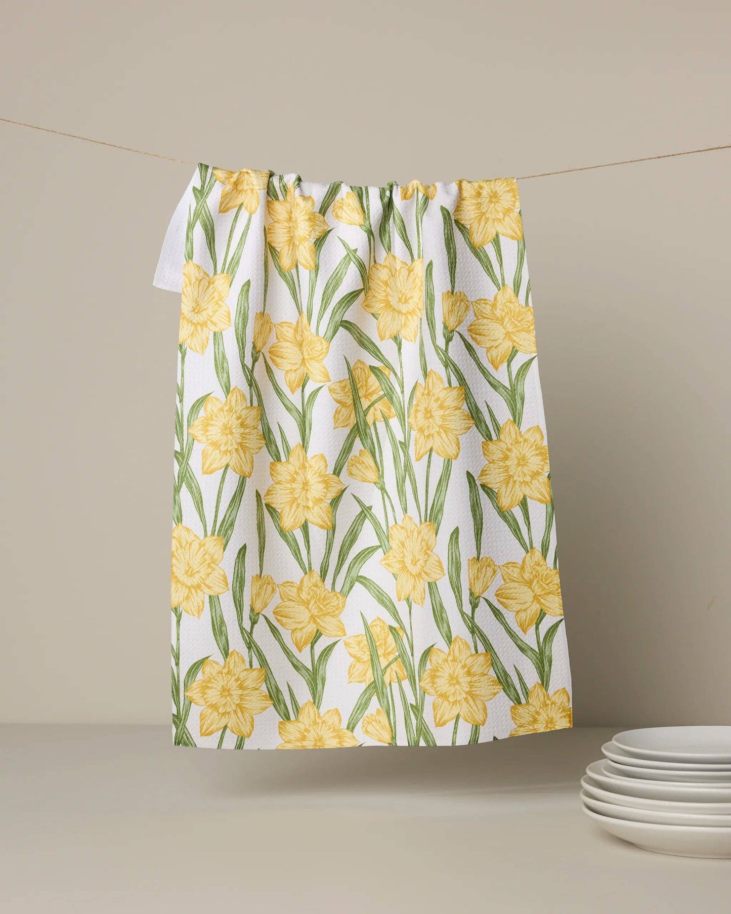 Geometry - Daffodil Darling Tea Towel