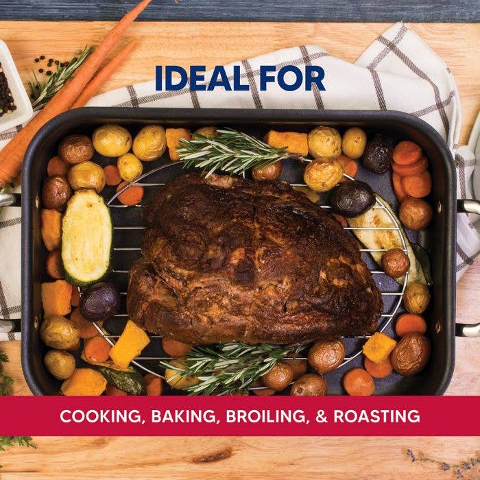 Oval Wire Roasting Baking Broiling Rack, 11x8.5