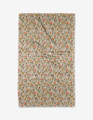 Geometry - Fall Blossom Tea Towel