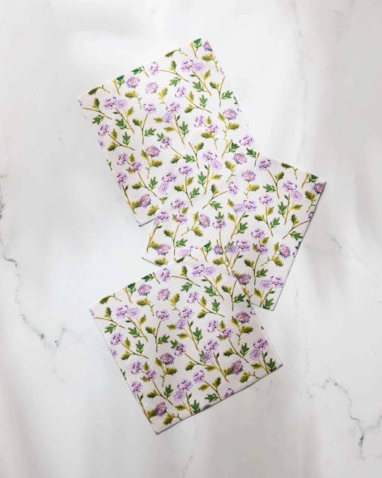 Geometry - Blooming Thistle Dishcloth Set