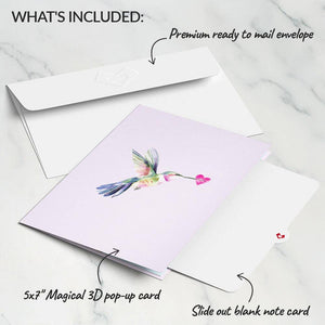 Lovepop Love in Bloom Hummingbird Pop-Up Card