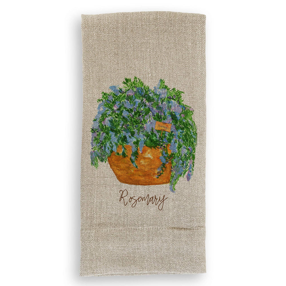 Flowering Rosemary Dishtowel